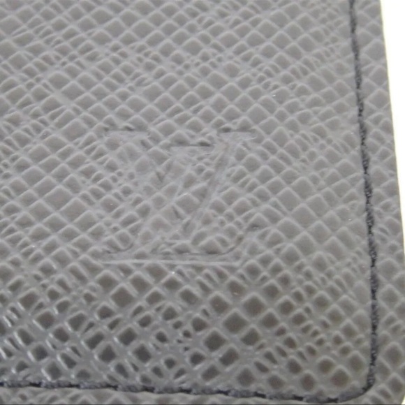 AUTH LOUIS VUITTON Black Anvelope Carte de Visite Taiga Card Case - Picture 8 of 11